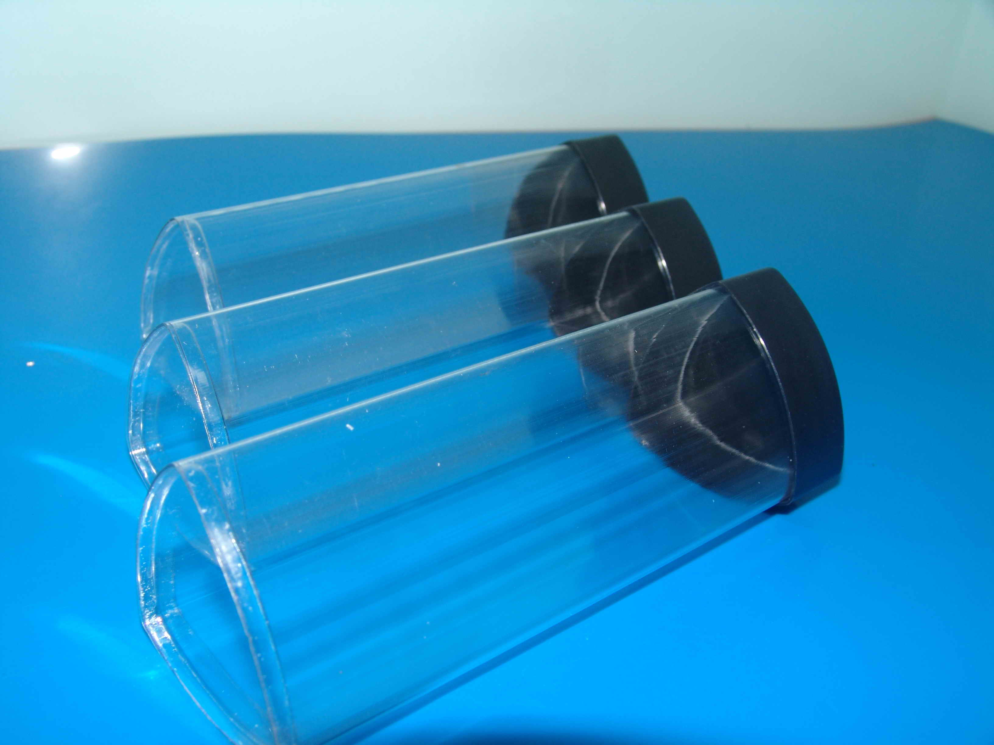 clear triangle tubes,triangle plastic tubes,triangel packaging tubes